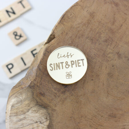 Liefs Sint & Piet cupcaketopper (10 stuks)