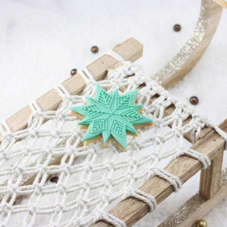 dubbele zespuntige kerstster lijn